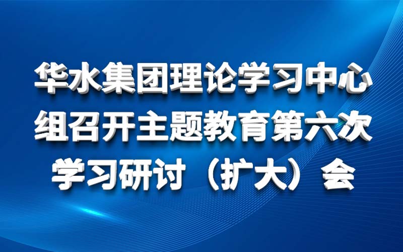 YB体育（中国）科技有限公司理论学习中心组召开主题教育第六次 学习研讨（扩大）会